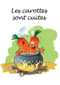 Les carottes dans le chaudron bouillent